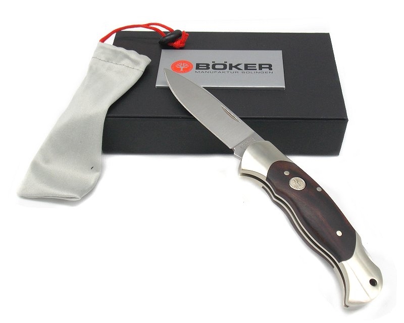 Boker Boxer Knife With Rosewood And Steel Handle Delfiero S.r.l.