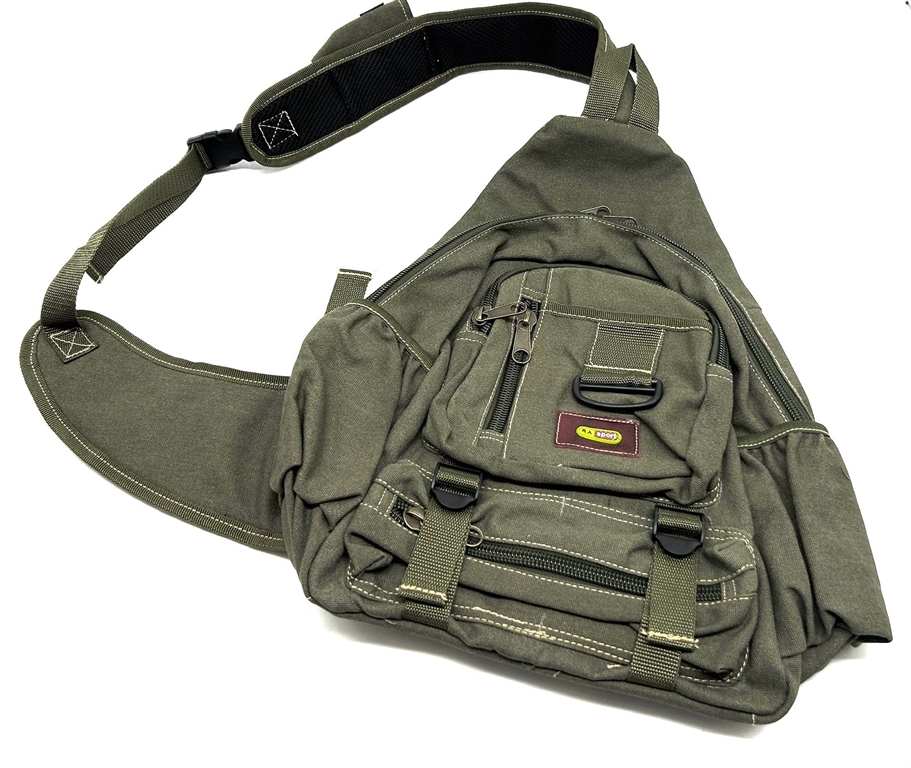 Canvas bag chest men's casual shoulder bag man Bag Satchel Bag Backpack  all-match multifunction ferrino male