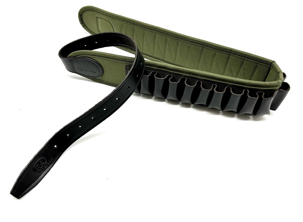 Cartuccera cordura e cuoio testa di moro 