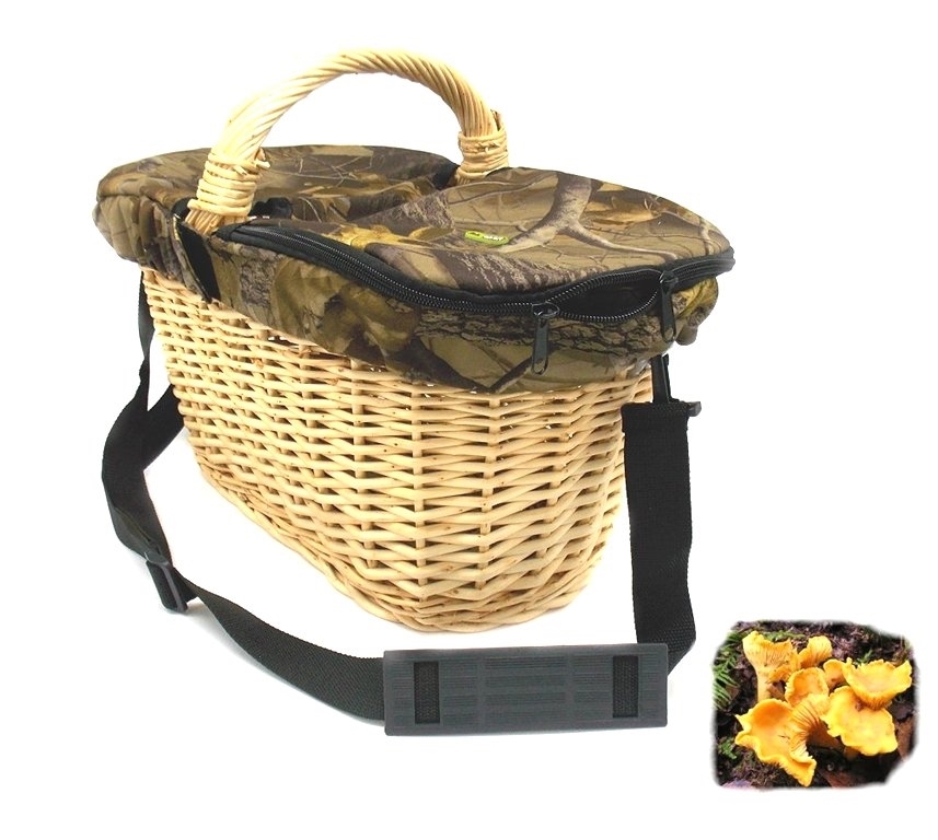 Cesta paniere Rasport in vimini bianco porta funghi  