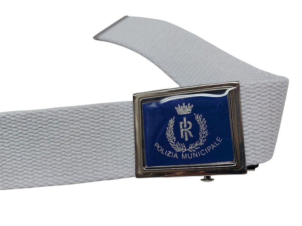 Cintura nastro cotone 2V89 H 4 cm Polizia Municipale