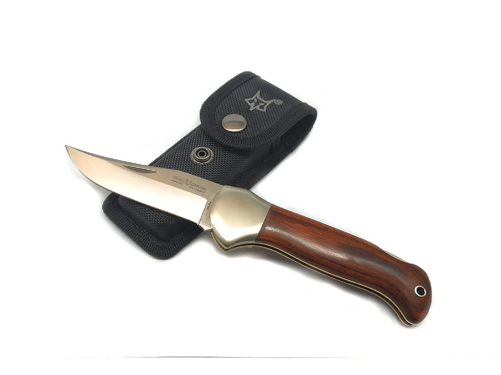 Coltello Fox Forest acciaio inox N690 manico pakkawood rosso