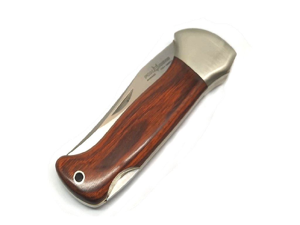 Coltello Fox Forest acciaio inox N690 manico pakkawood rosso