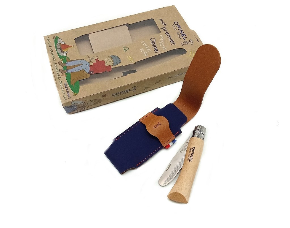 Coltello Opinel camping  junior 7 con fodero in confezione 
