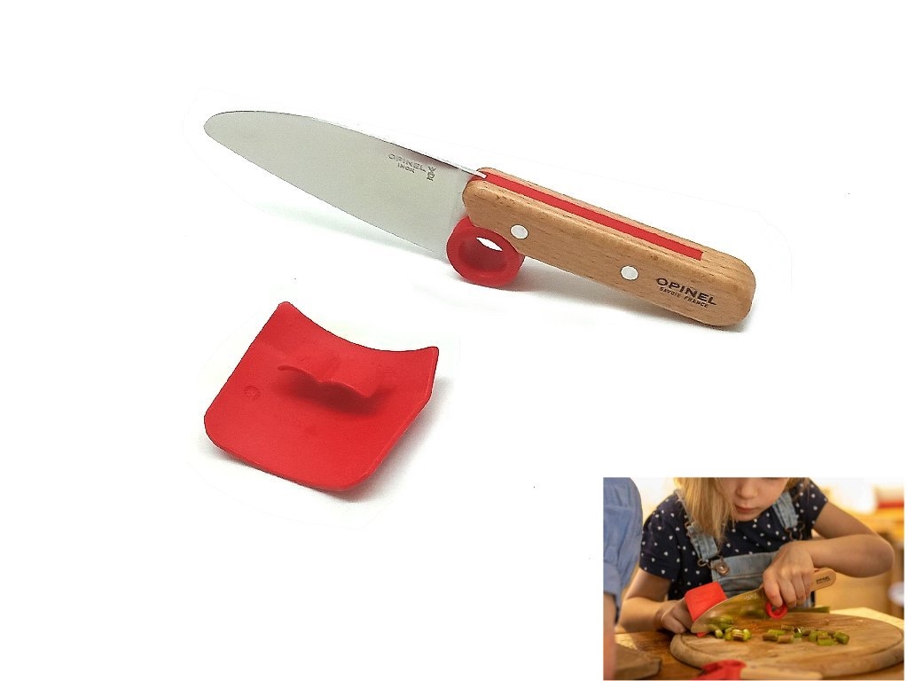 Coltello  Opinel set  2  pezzi  Le Petit Chef  Rosso