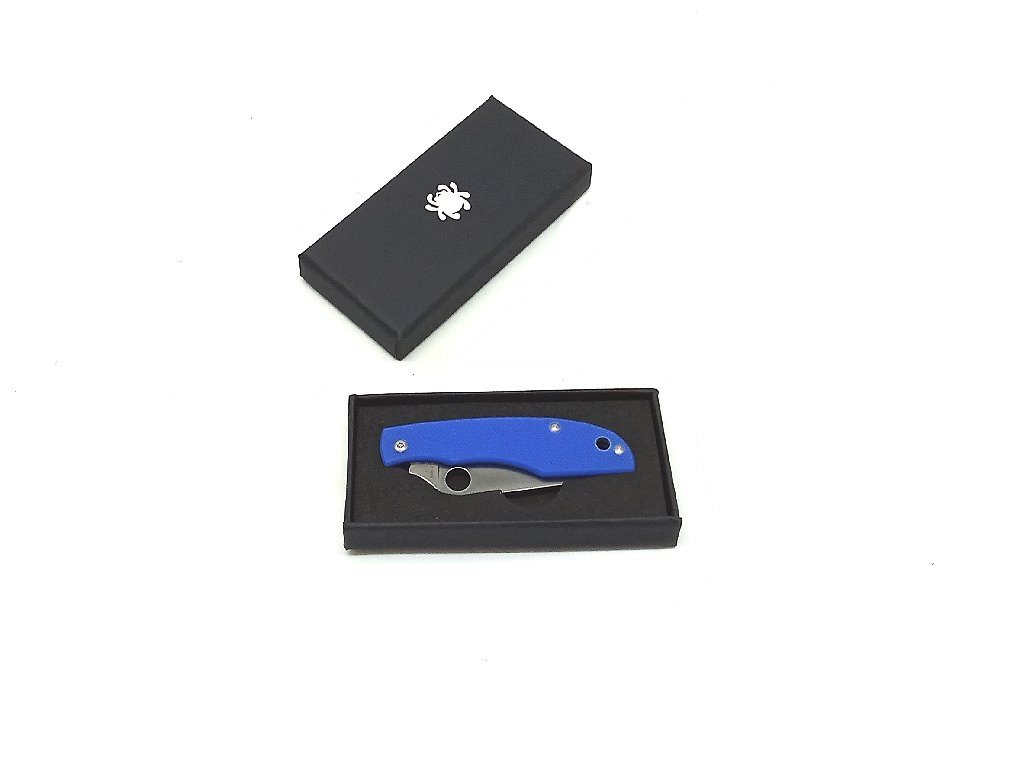 Coltello Spyderco  Grassshopper blue G10