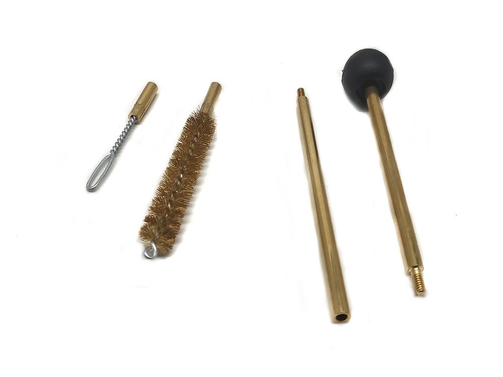 Completo set pulizia per pistola calibro 9 mm in busta 