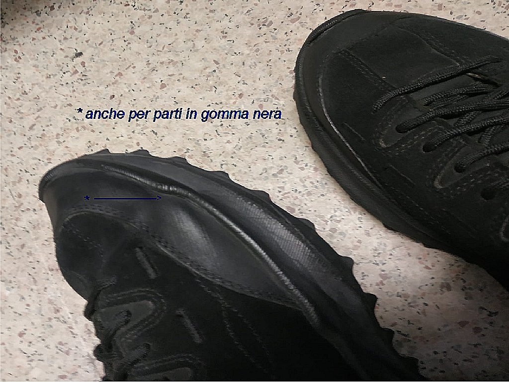Crema Reflex cromatina super lucido nero per scarpe   