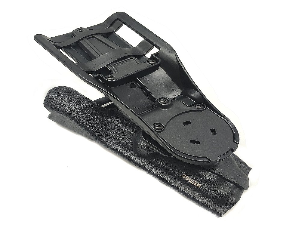 Fondina Radar in Kydex con passante girevole con pulsante indice di sgancio per pistola beretta 92/98