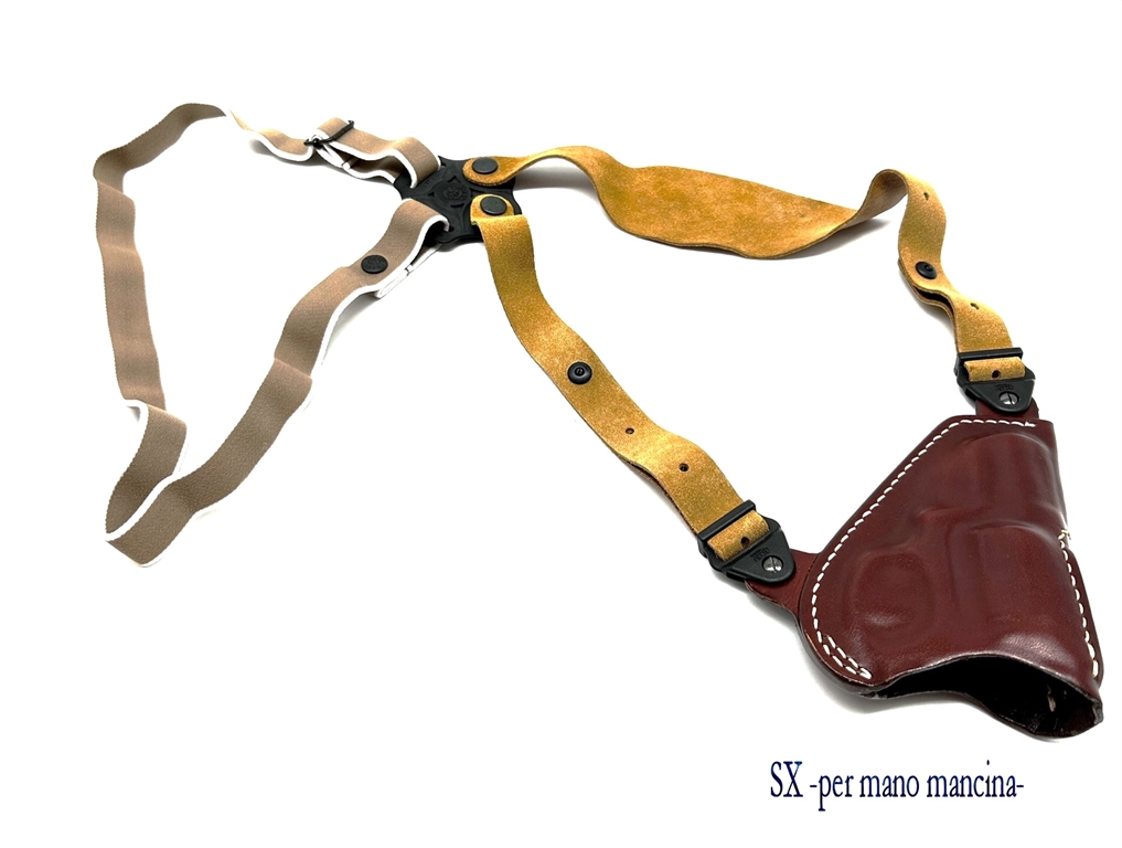 Fondina Vega cuoio ascellare DA116 per ruger sp101 serie DA1