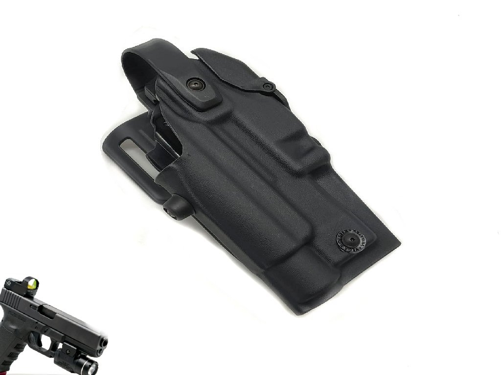 Fondina Vega in polimero VKQO804  Quantum per Glock 17/47 con torcia e RDO olografo