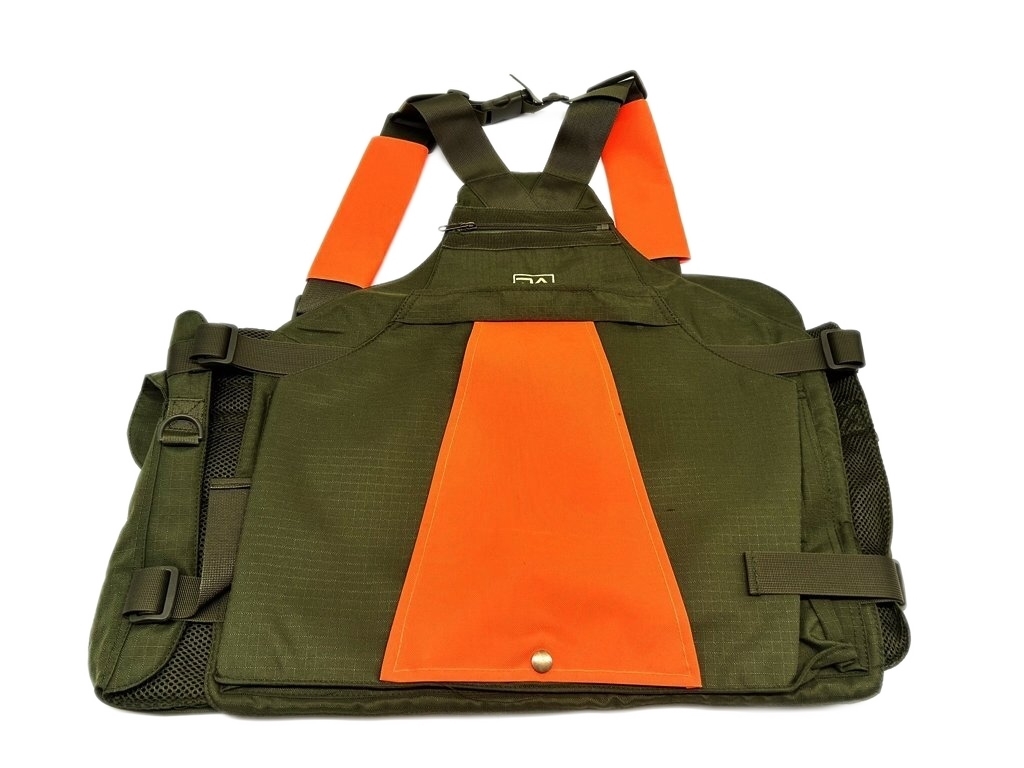 RASPORT GREEN NYLON THREE POCKET VEST