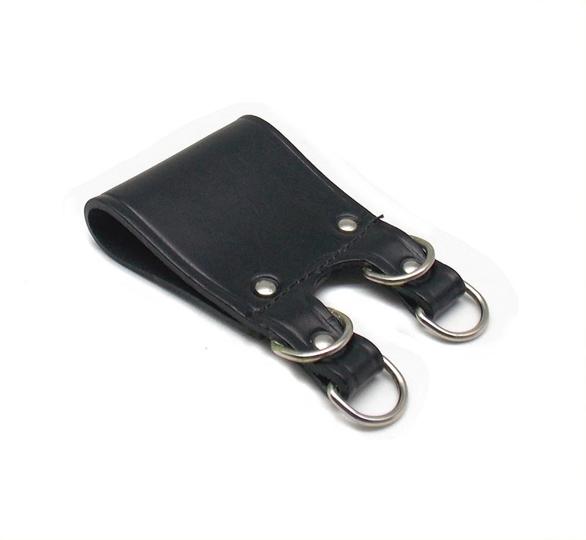Double Leather Belt Strap Key Holder Super Duty - Snap Open