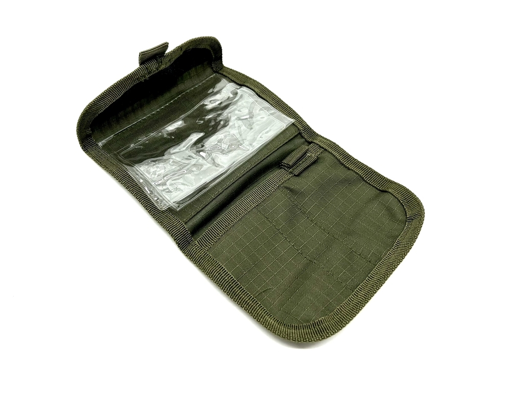 Porta licenza in nylon verde Rasport