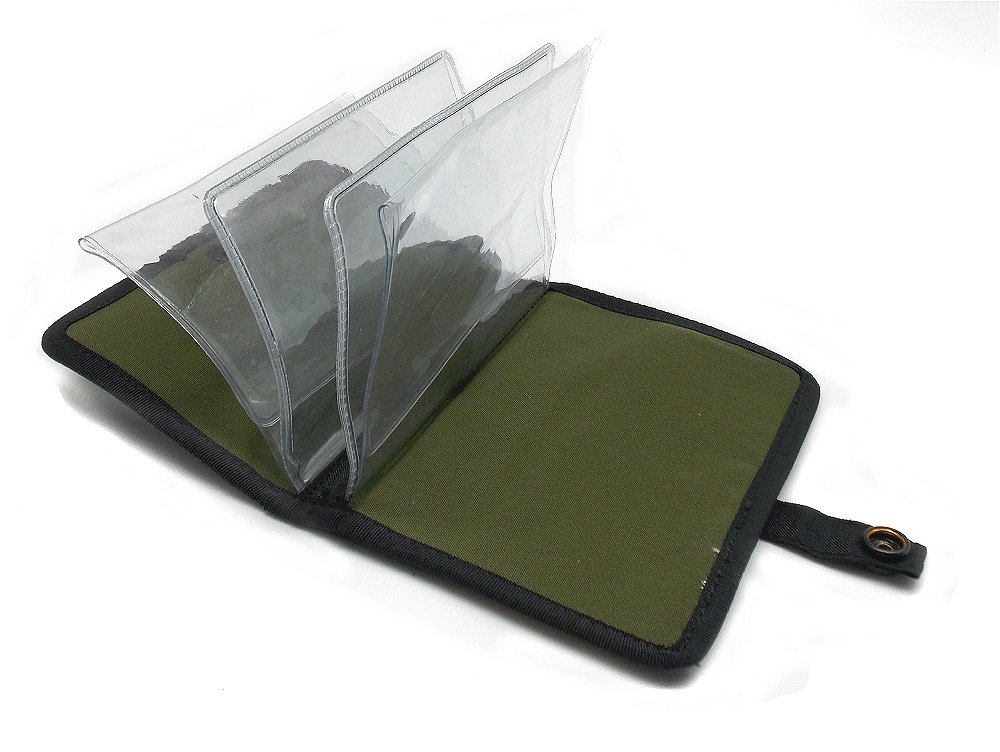 Portalicenza Rasport in tessuto verde e nero 