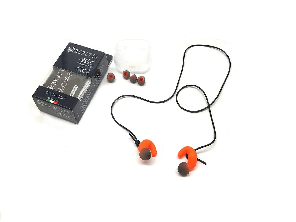 Tappi auricolari ergonomici Beretta  Block E2 Arancione  32db