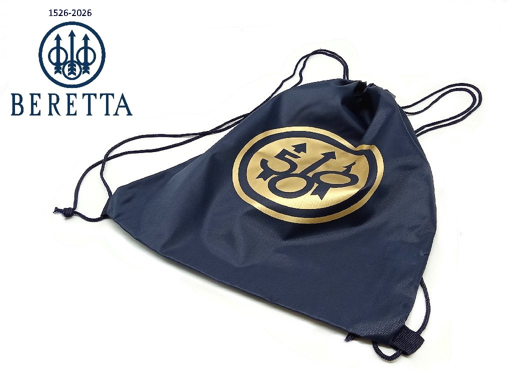 Zaino leggero Beretta 500 anni in nylon blu logo dorato