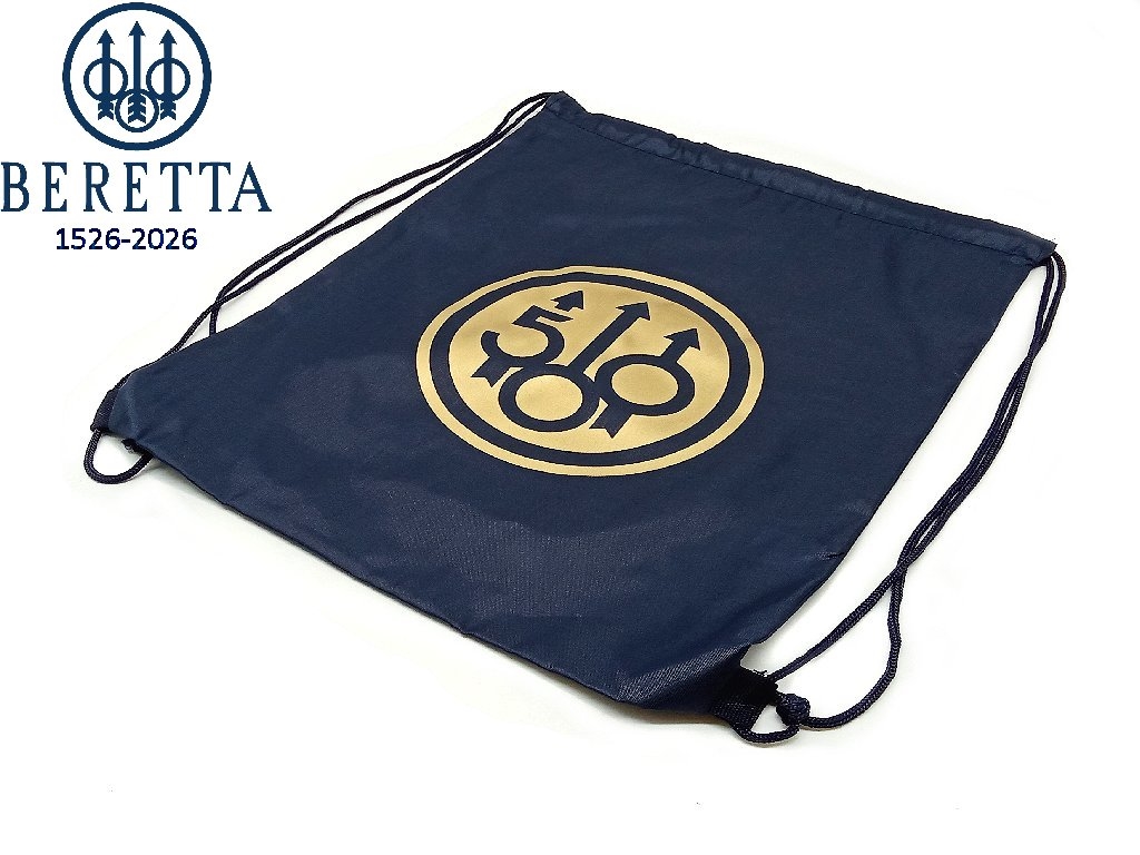 Zaino leggero Beretta 500 anni in nylon blu logo dorato